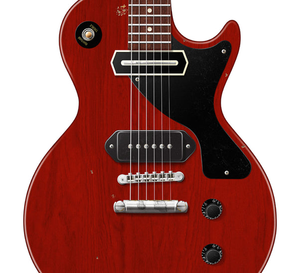 John Lennon's Gibson Les Paul Junior Come Together Typography Guitar Poster, Wall Decor, Guitar Print, Guitar Art