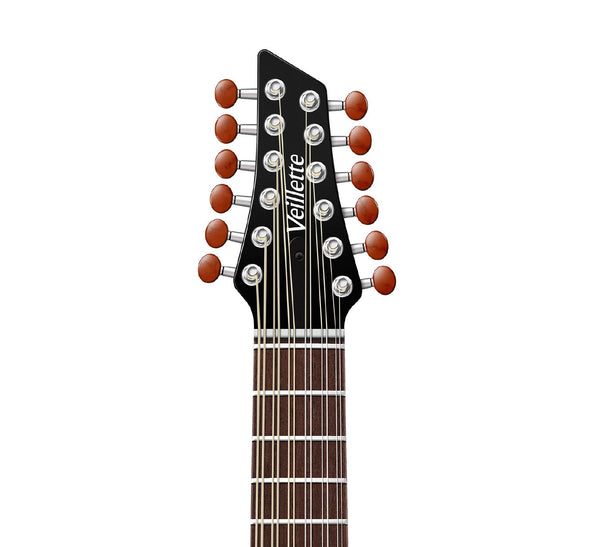 Dave Matthews's Veillette Gryphon 12-String Little Red Guitar Poster, Wall Decor, Guitar Print, Guitar Art