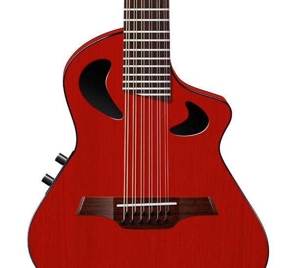 Dave Matthews's Veillette Gryphon 12-String Little Red Guitar Poster, Wall Decor, Guitar Print, Guitar Art