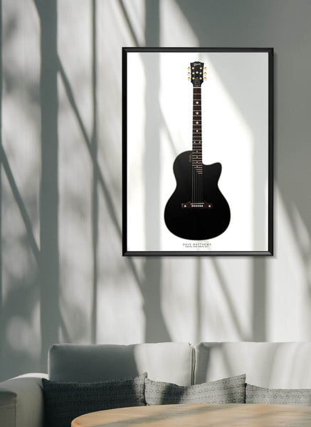 Dave Matthews's Gibson Chet Atkins SST Guitar Poster, Wall Decor, Guitar Print, Guitar Art