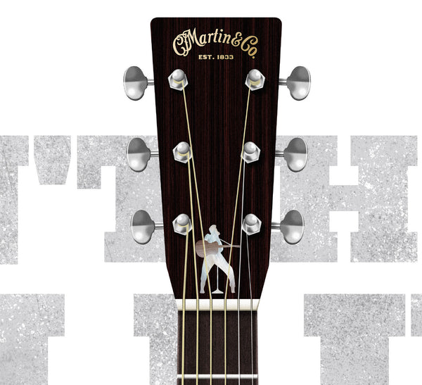 Elvis Presley Martin D28 Can't Help Falling In Love Typography Guitar Poster, Wall Decor,  Guitar Print, Guitar Art