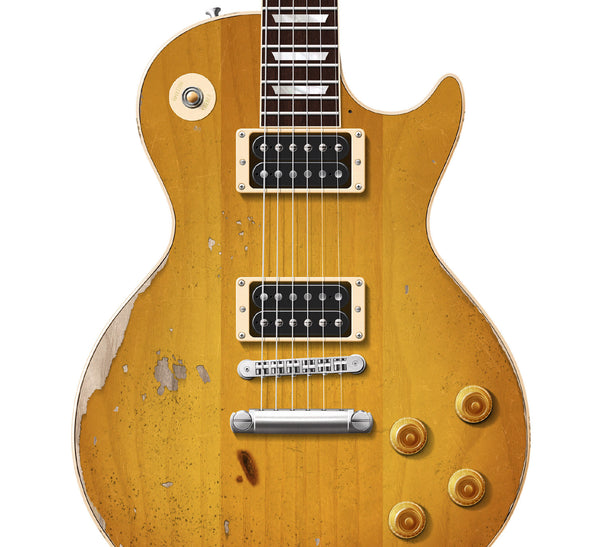 Slash's Gibson Appetite Les Paul Guitar Poster, Wall Decor, Guitar Print, Guitar Art