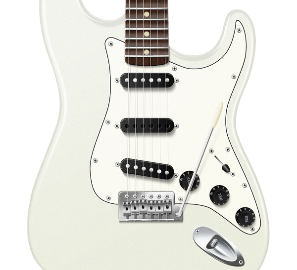 Ritchie Blackmore's Fender Stratocaster Highway Star Typography Guitar Poster, Wall Decor, Guitar Print, Guitar Art