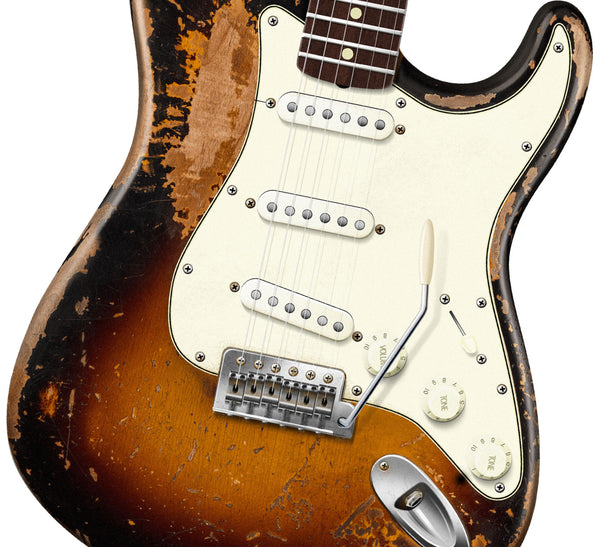 Mike McCready's Fender Stratocaster Yellow Ledbetter Typography Guitar Poster, Wall Decor, Guitar Print, Guitar Art