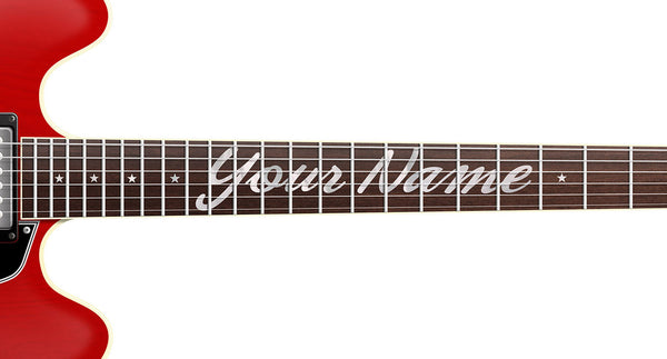 Gibson ES335 Guitar Poster Cherry Red. Personalized Gifts, Wall Decor, Guitar Print, Guitar Art