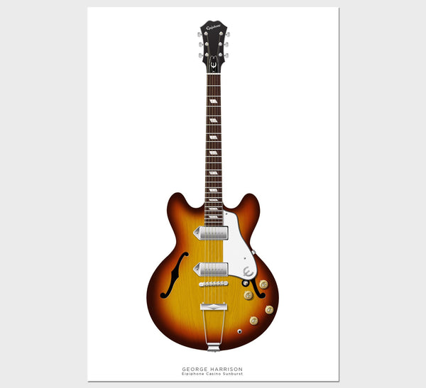 The Beatles Guitars Postcard 2 (set of 3)