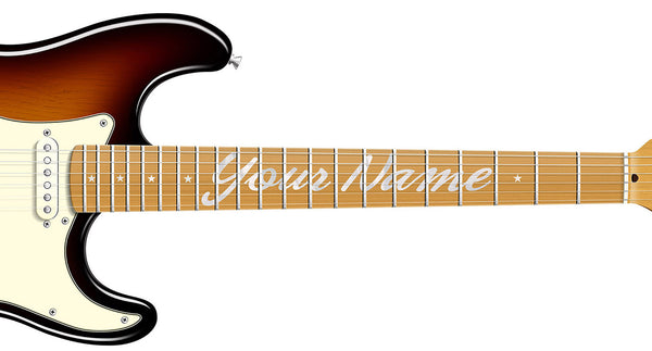 Fender Stratocaster Guitar Poster Sunburst. Personalized Gifts, Wall Decor, Guitar Print, Guitar Art