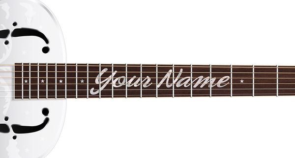 National Style O 14 fret Guitar Poster Art Print. Personalized Gifts, Wall Decor, Guitar Print, Guitar Art