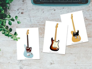 Fender Iconic Guitars Postcard (set of 3)