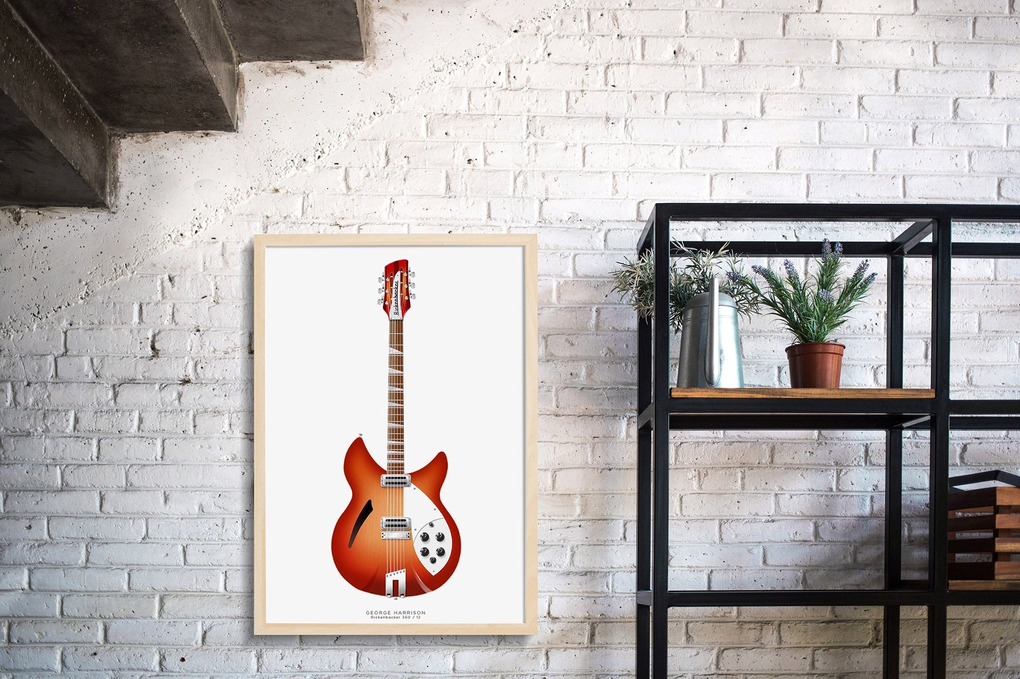 The Beatles Guitars Poster: George Harrison's Rickenbacker