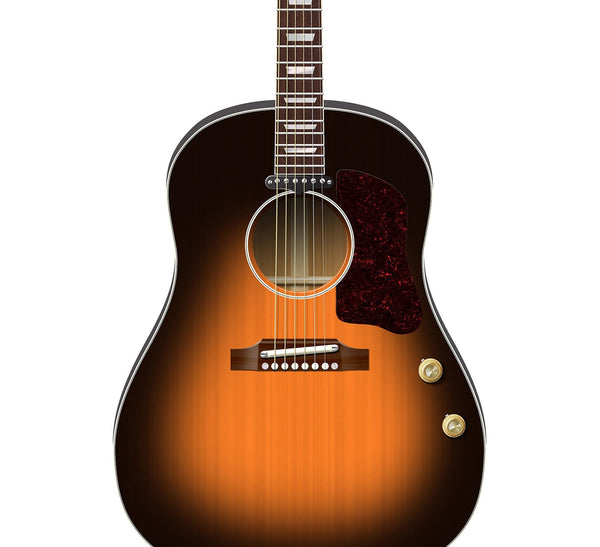 The Beatles Guitars Guitar Poster: John Lennon's Gibson J160E Sunburst, Wall Decor, Guitar Print, Guitar Art