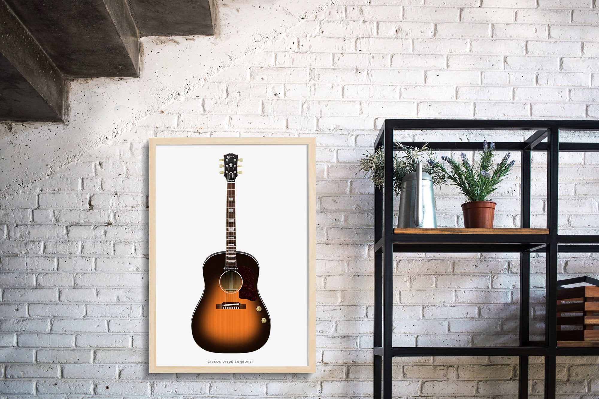 The Beatles Guitars Guitar Poster: John Lennon's Gibson
