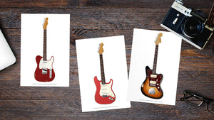 Fender Iconic Relic Guitar Postcard (set of 3)