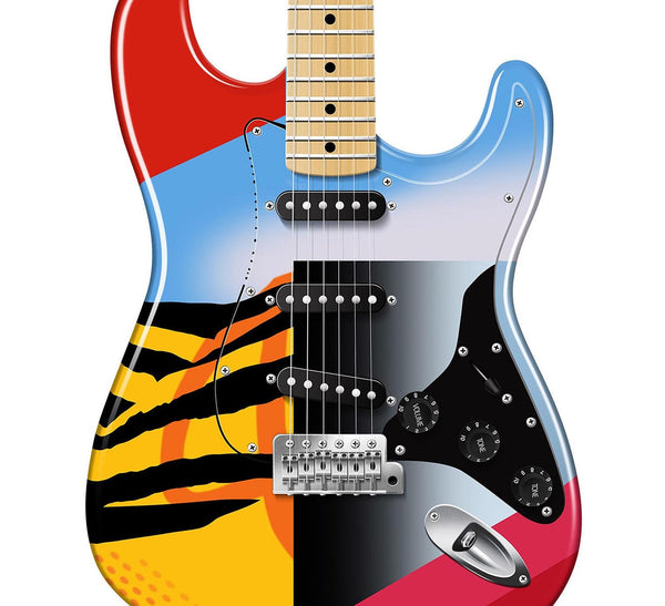 Eric Clapton's Fender Stratocaster Crash 3 Guitar Poster, Wall Decor, Guitar Print, Guitar Art