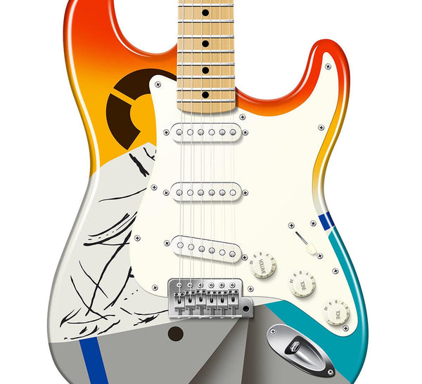 Eric Clapton's Fender Stratocaster Crash 1 Guitar Poster, Guitar Print, Guitar Art, Wall Decor