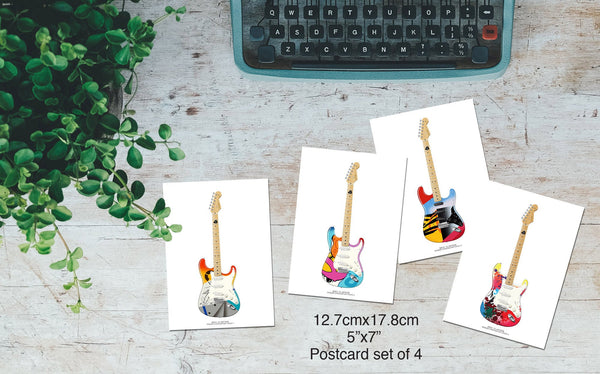 Eric Clapton's Fender Stratocaster Crash 4 Guitar Poster, Wall Decor, Guitar Print, Guitar Art