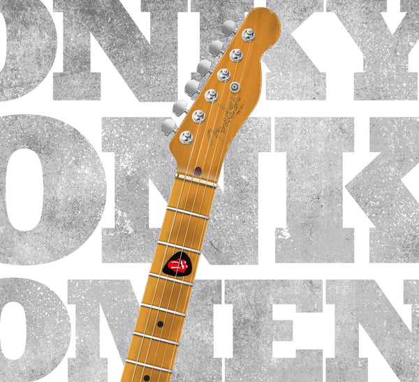 Keith Richards's Fender Telecaster Micawber Honky Tonk Women Typography Guitar Poster, Wall Decor, Guitar Print, Guitar Art