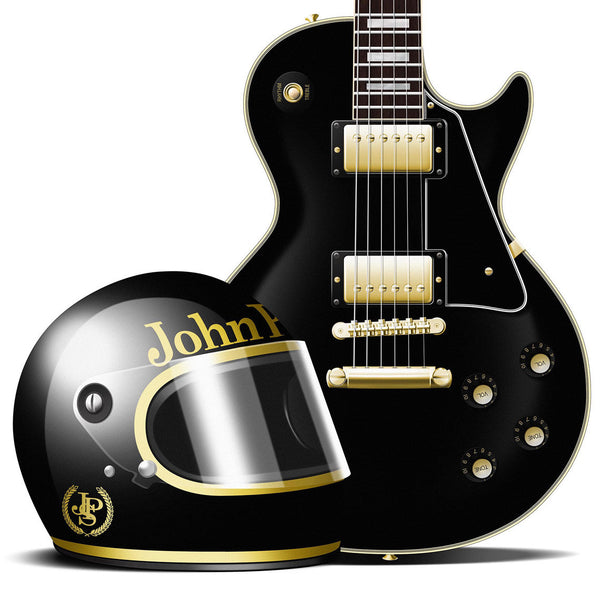 Gibson Les Paul Custom John Player Special Guitar Poster, Wall Decor, Guitar Print, Guitar Art