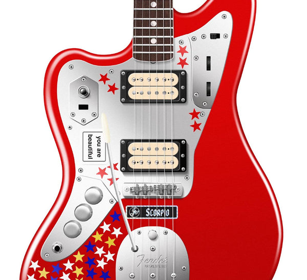 Courtney Barnett's Fender Jaguar Guitar Poster, Wall Decor, Guitar Print, Guitar Art