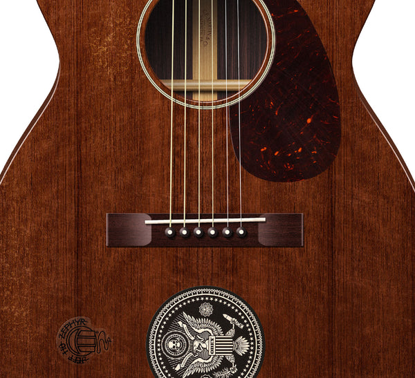 Eddie Vedder's Martin 00-17 Just Breathe Guitar Poster, Wall Decor, Guitar Print, Guitar Art