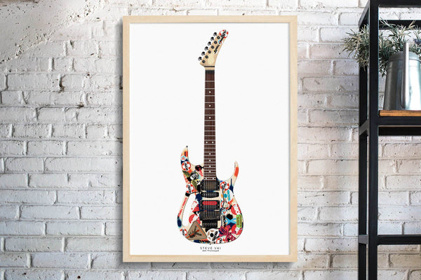 Steve Vai's Jem Prototype Guitar Poster, Wall Decor, Guitar Print, Guitar Art