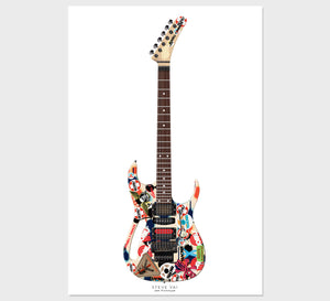 Steve Vai's Jem Prototype Guitar Poster, Wall Decor, Guitar Print, Guitar Art