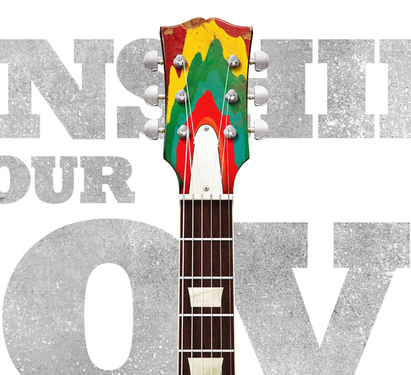 Eric Clapton's Gibson SG The Fool Sunshine of your Love Typography Guitar Poster, Wall Decor, Guitar Print, Guitar Arto