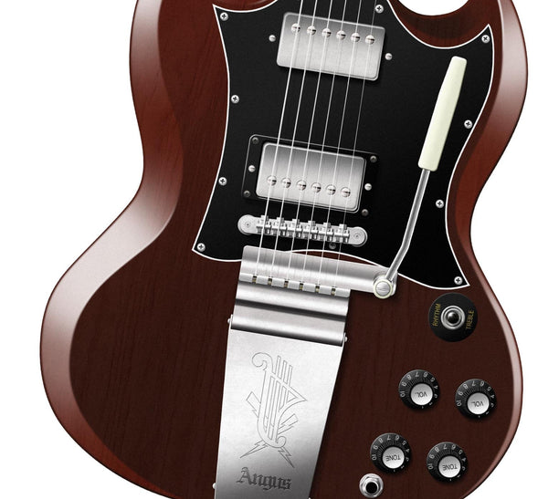Angus Young's Gibson SG Signature Highway to Hell Guitar Poster, Wall Decor, Guitar Print, Guitar Art