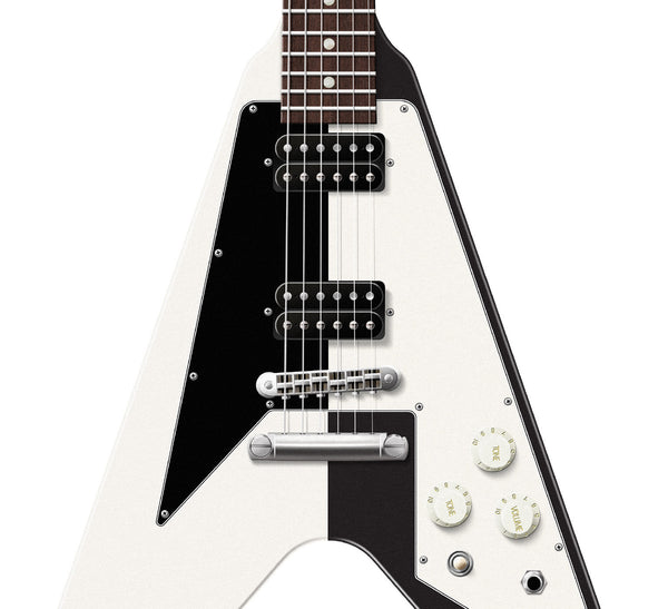 Michael Schenker's Gibson Flying V Guitar Poster, Guitar Print, Guitar Art, Wall Decor