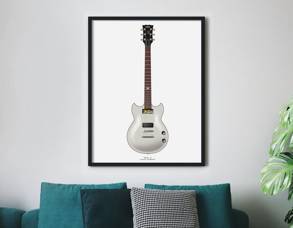 Phil X's Yamaha SG1802PX Guitar Poster, Guitar Print, Guitar Art, Wall Decor