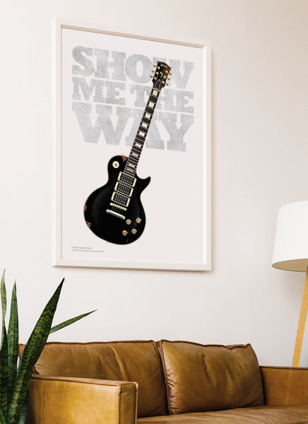 Peter Frampton's Gibson Les Paul Custom Phenix Show Me The Way Guitar Poster, Wall Decor, Guitar Print, Guitar Art
